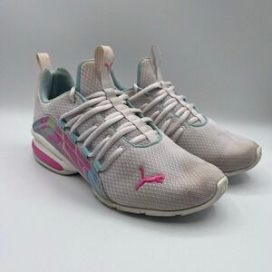 PUMA Muse X5‎ Women's Sneakers Size 6.5C White Pink Aqua 385477-01 Running Shoes
